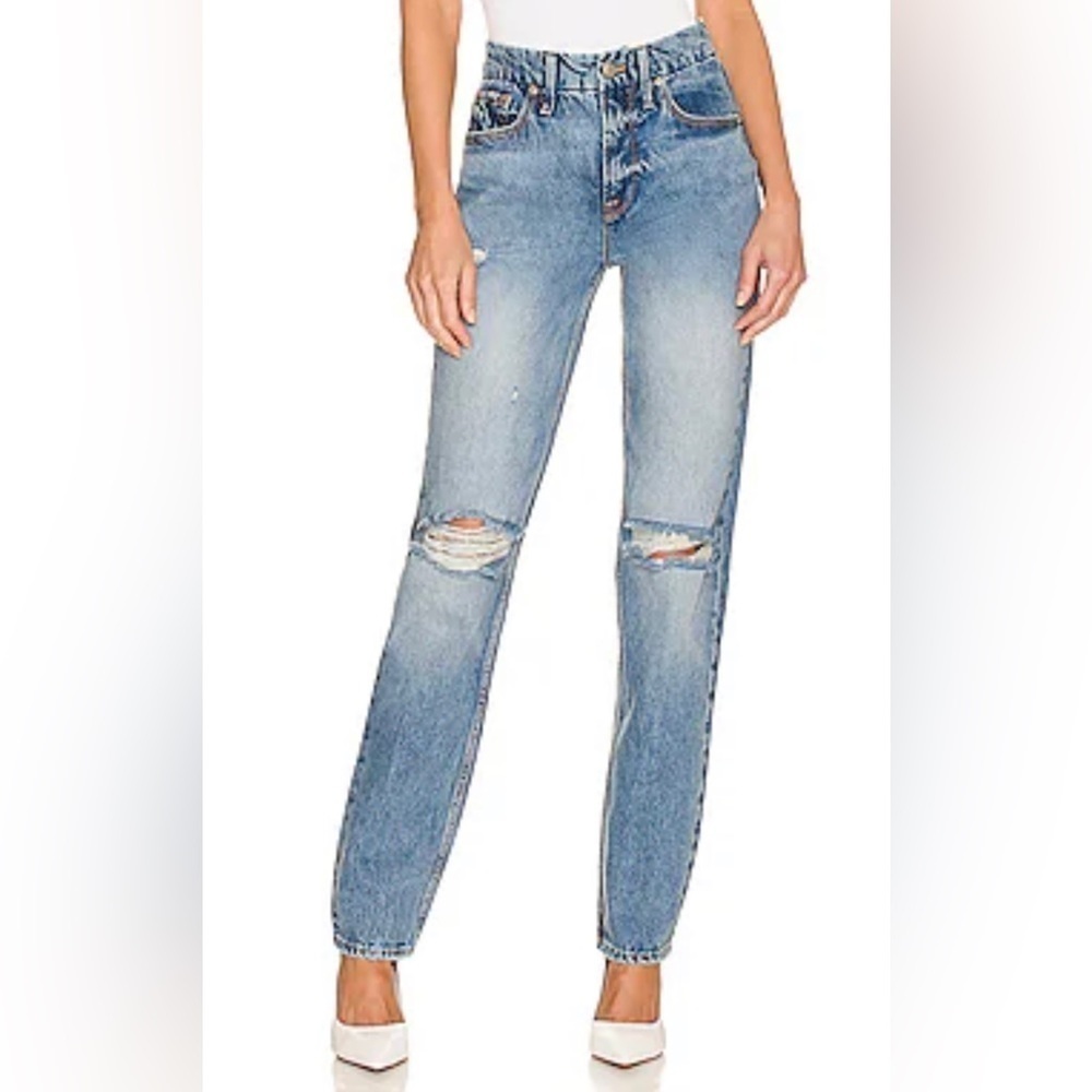 Good American Good ‘90s Icon Jeans in Indigo65 Size 0 / 25 NWT SOLD OUT ONLINE